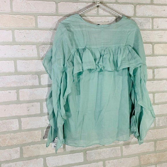 Zara Basic NWT Ruffles and Bows Mint Green… - Picture 10 of 10